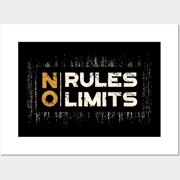 No Rules and No Limits Wall Art by Eskitus Fashion